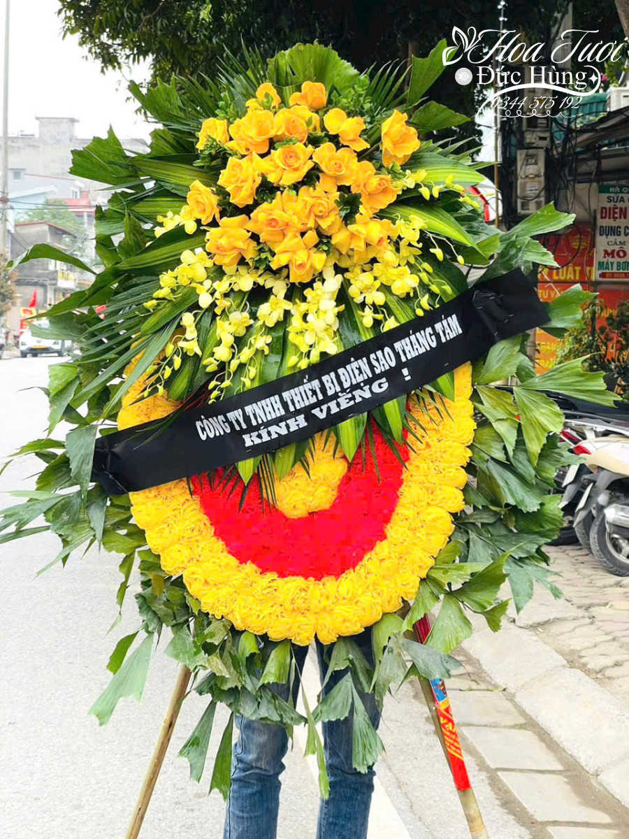 Vòng Hoa Tang Màu Vàng Đẹp